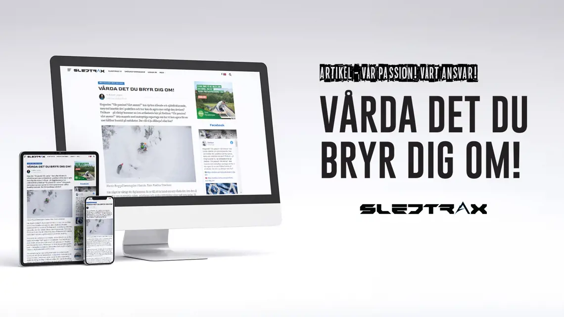Ny artikel hos Sledtrax - Vårda det du bryr dig om!